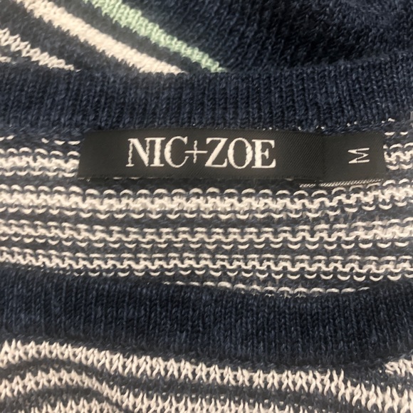 3/$20 NIC + ZOE Striped Open Knit Top - Picture 7 of 7